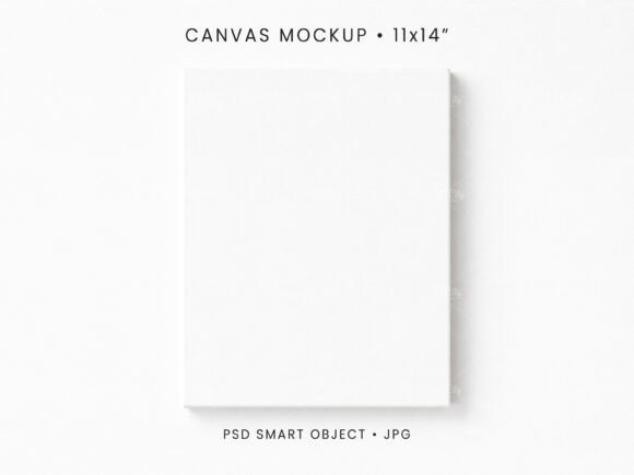 Download 11x14 Canvas Mockup PSD JPG Art Display - Mockup Collection