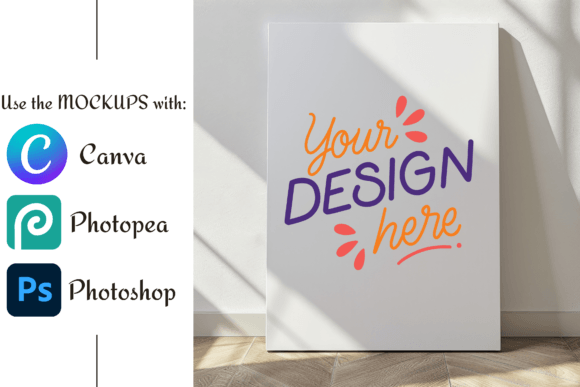 Download 20x28 Inches Stretched Canvas Mockup - Mockup Collection