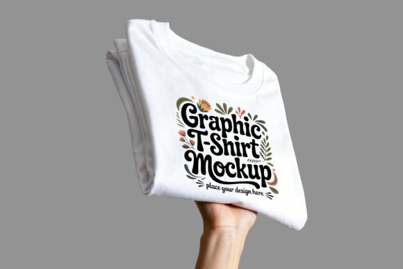 Download Folded T-Shirt Minimalist PSD JPG Mockup - Mockup Collection