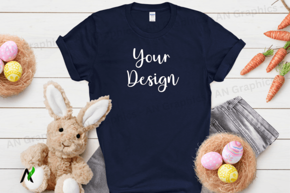 Download Easter Gildan 64000 Unisex Mockup 053 - Mockup Collection