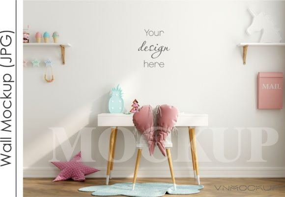 Download Kids Room Mockup, Nursery Wall Mockup - Mockup Collection