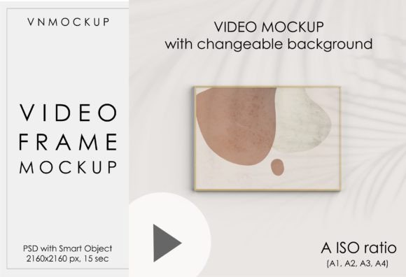 Download Video Frame Mockup, Horizontal Frame - Mockup Collection