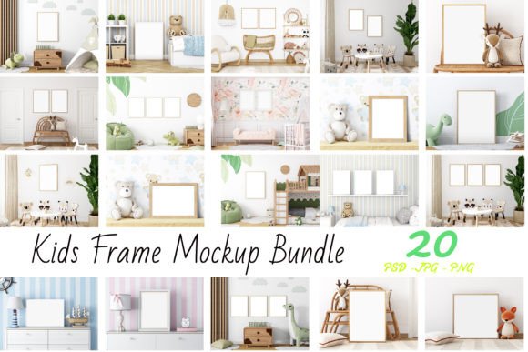 Download Frame Mockup Bundle Kids - 30 - Mockup Collection