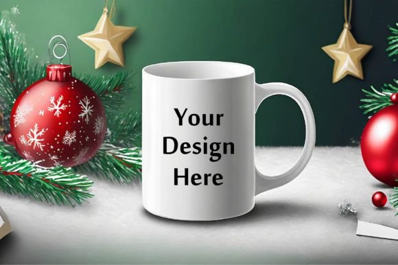 Download Christmas White Mug Mockup - Mockup Collection