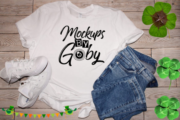 Download St Patrick's Day, White T-shirt Mockup - Mockup Collection