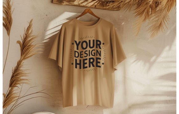 Download Hanging T-shirt Bella Canvas,sand Mockup - Mockup Collection