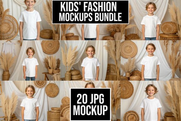 Download Kids Fashion Mockup Bundle - Mockup Collection