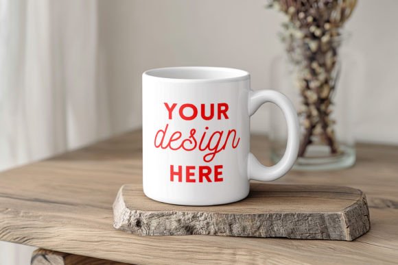 Download White Ceramic Mug Mockup Cozy Home Style - Mockup Collection