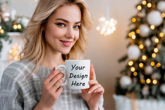 Download Christmas White Mug Mockup - Mockup Collection