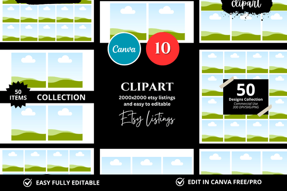 Download 10 Clipart Etsy Mockup - Mockup Collection