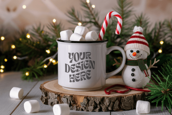 Download Christmas 11oz White Mug Mockup 35 - Mockup Collection