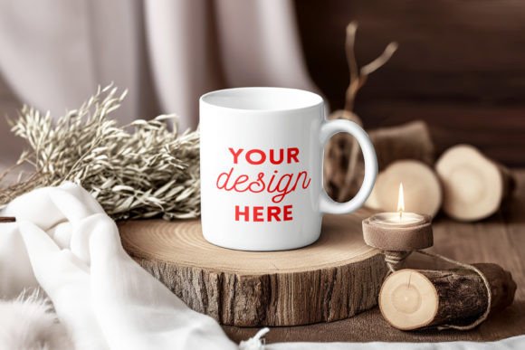 Download White Ceramic Mug Mockup Cozy Home Style - Mockup Collection