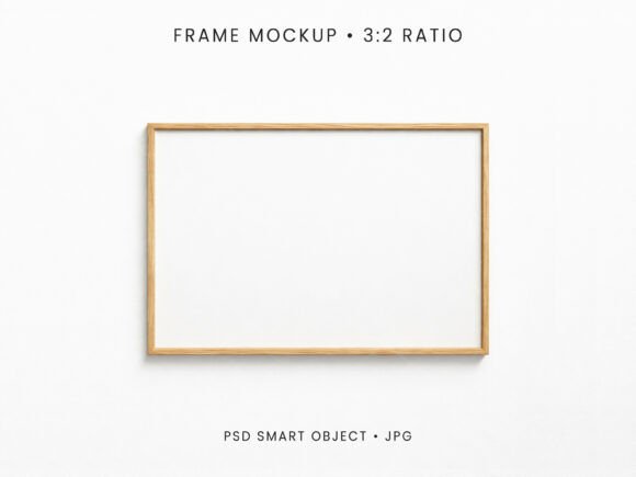 Download 3:2 Horizontal Frame Mockup PSD JPG - Mockup Collection
