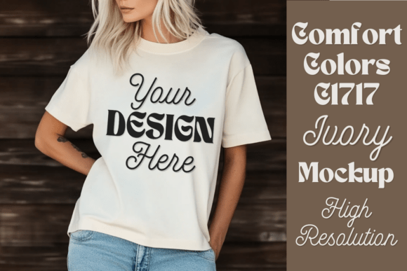 Download Comfort Colors C1717 Ivory Mockup 13 - Mockup Collection