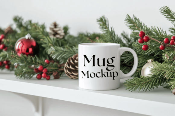 Download Christmas White Mug Mockup - Mockup Collection