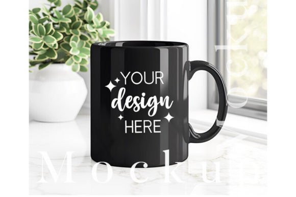 Download Black Mug Mockup 11oz Coffee Cup Mock-Up - Mockup Collection