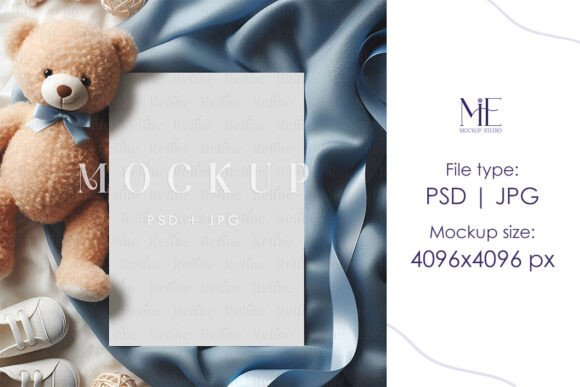 Download Baby Shower Invitation Card Mockup PSD - Mockup Collection