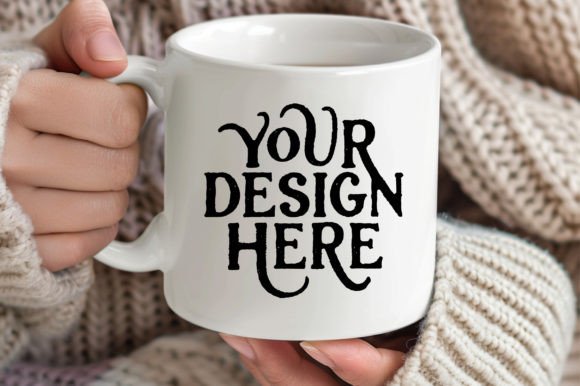 Download Blank Mug Mockup Winter White Coffee Mug - Mockup Collection