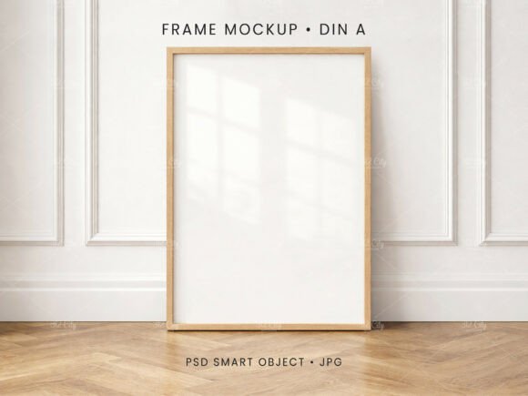 Download A4 Vertical Frame Mockup PSD JPG - Mockup Collection