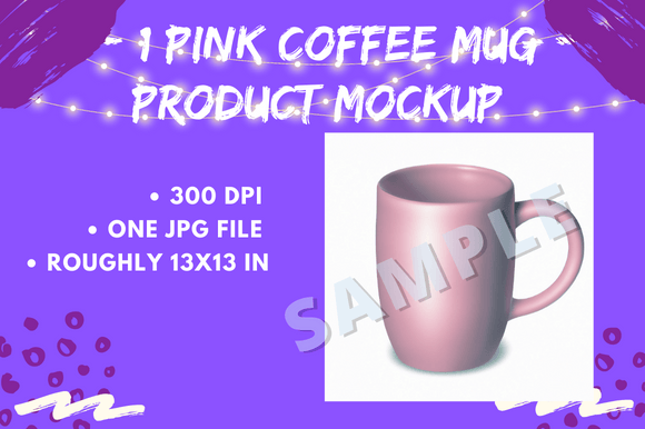 Download Blank Pink Coffee Mug Product Mockup - Mockup Collection