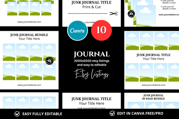 Download 10 Journal Etsy Mockup - Mockup Collection