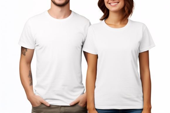 Download Couple Blank T-Shirt Mockup - Mockup Collection