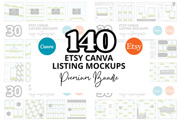 Download Bonus + 140 Etsy Mockup Bundle - Mockup Collection