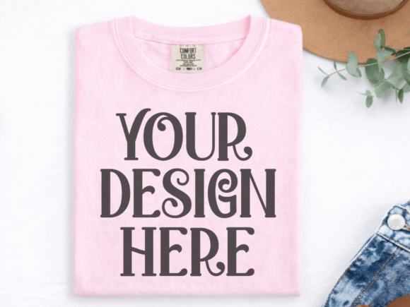 Download Blossom CC1717 Flat Lay T-shirt Mockup - Mockup Collection
