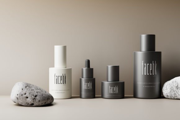 Download FaceBK - a Cosmetic Branding Mockup Kit - Mockup Collection