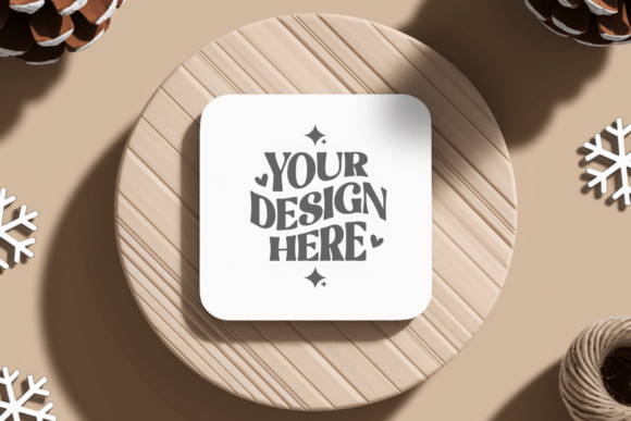 Download Christmas Coaster Mockup - Mockup Collection