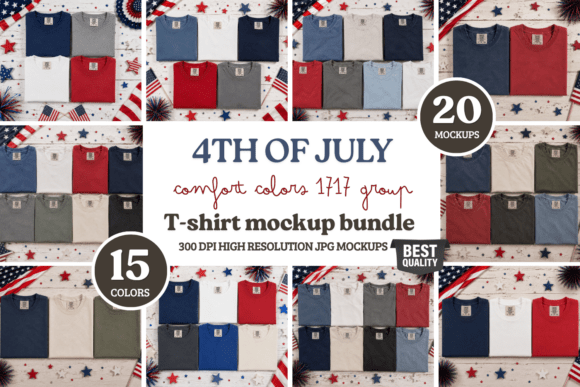 Download 4th of July C1717 Group Mockup Bundle - Mockup Collection