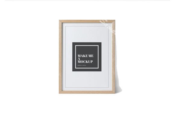 Download Set of 2 Wooden Mockup Frames - Mockup Collection