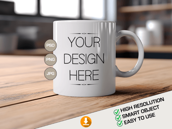 Download Mug PSD Template, Blank Mug Mockup - Mockup Collection