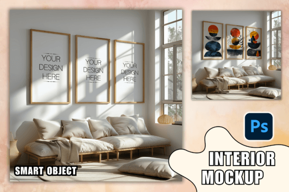 Download PSD Frame Mockup Set of 3 Frame Mockups - Mockup Collection