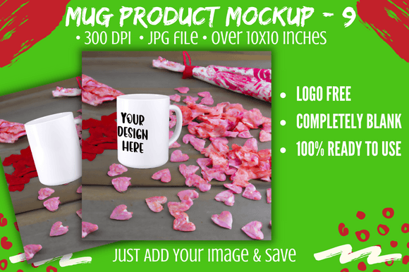 Download Valentine Day POD Mug Product Mockup 9 - Mockup Collection
