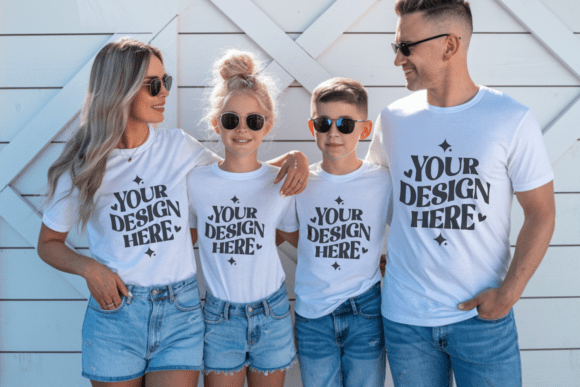 Download Family Group T-Shirt Mockups - Mockup Collection