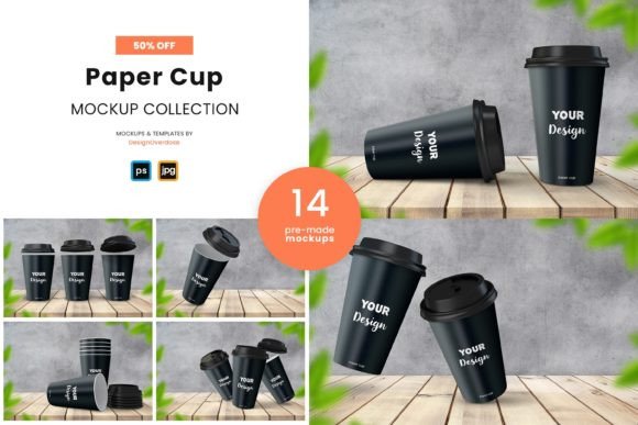 Download Photorealistic Paper Coffee Cup Mockup - Mockup Collection