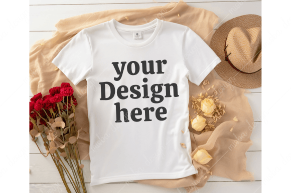 Download Valentines Day White T-shirt Mockups - Mockup Collection