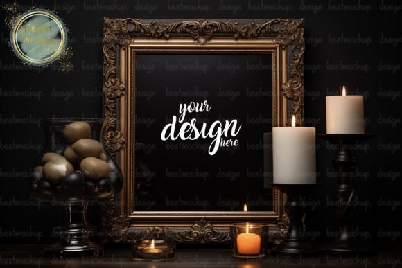 Download Gothic Frame JPG Mockup - Mockup Collection