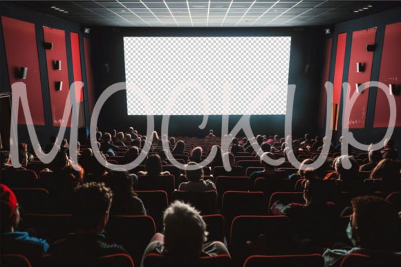 Download Empty Cinema Screen Blank Mockup - Mockup Collection