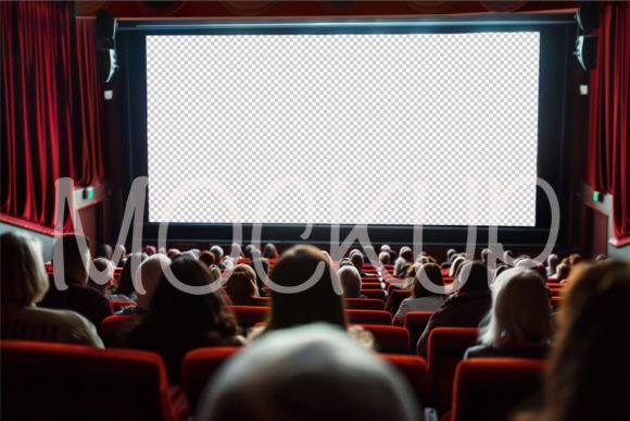 Download Empty Cinema Screen Blank Mockup - Mockup Collection
