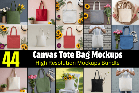 Download Canvas Tote Bag Mockups Bundle - Mockup Collection