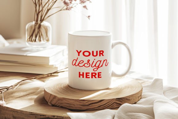 Download White Ceramic Mug Mockup Cozy Home Style - Mockup Collection