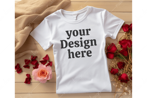 Download Valentines Day White T-shirt Mockups - Mockup Collection