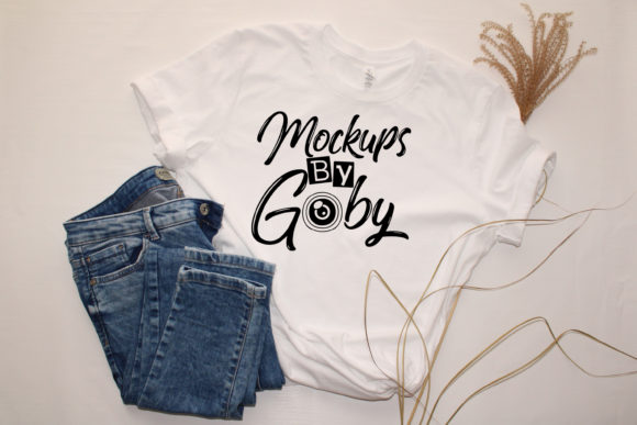 Download White T-shirt Mockups, Jeans Template - Mockup Collection