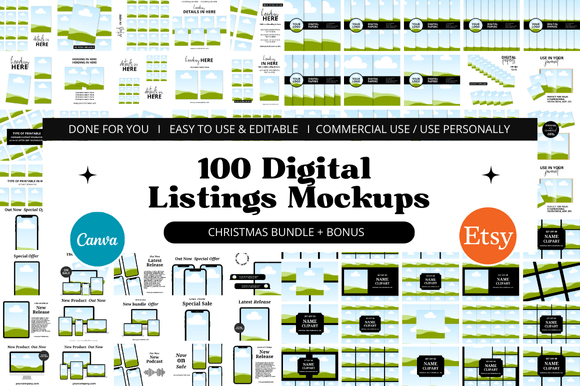 Download 100+ Etsy Mockup Christmas Bundle - Mockup Collection