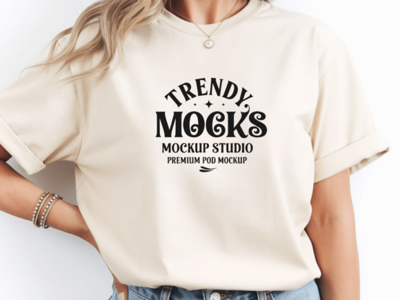 Download Comfort Colors C1717 Ivory Tshirt Mockup - Mockup Collection