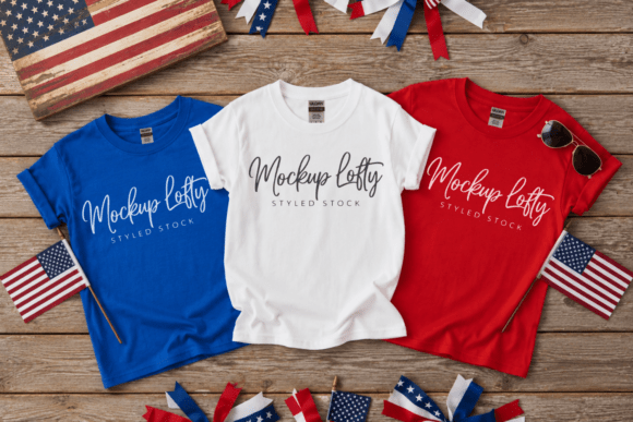 Download Gildan G500B 4th of July Flat Lay Mockup - Premium Resources