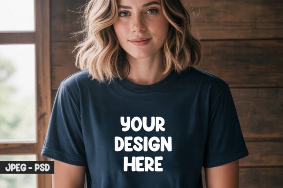 Download Quote T-Shirt PSD Mockup Cozy Vibes - Mockup Collection