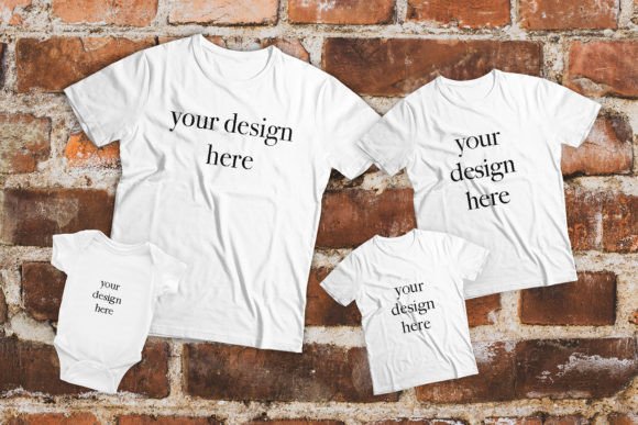 Download Family T-shirt Mockup Template - Mockup Collection